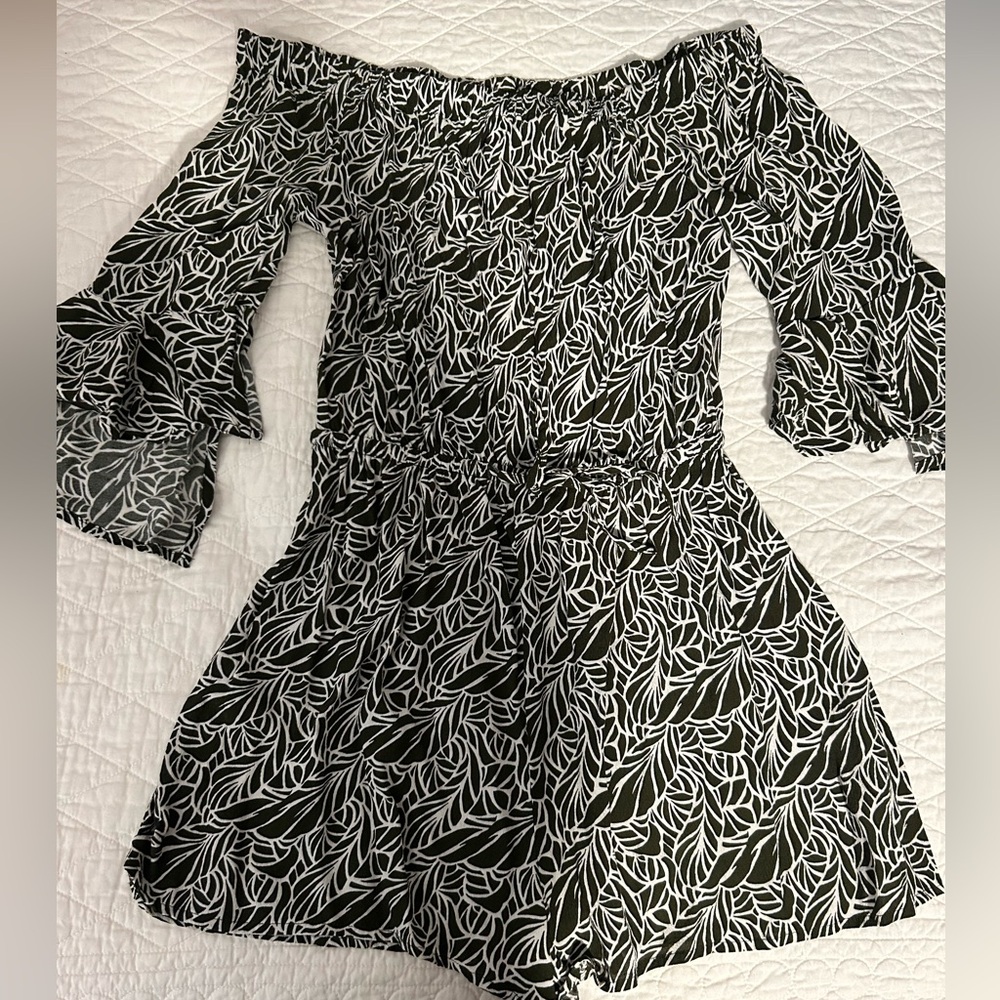 Dark green Express romper